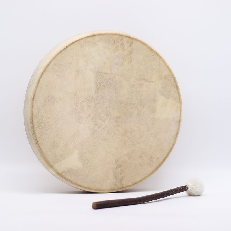 Esprit de l’Ours - Tambour Chaman & Baguette - Accordable - 40 cm
