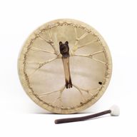 Esprit de l’Ours - Tambour Chaman & Baguette - Accordable - 40 cm