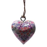 Grands cœurs en bois – Floral (50) – en bocal