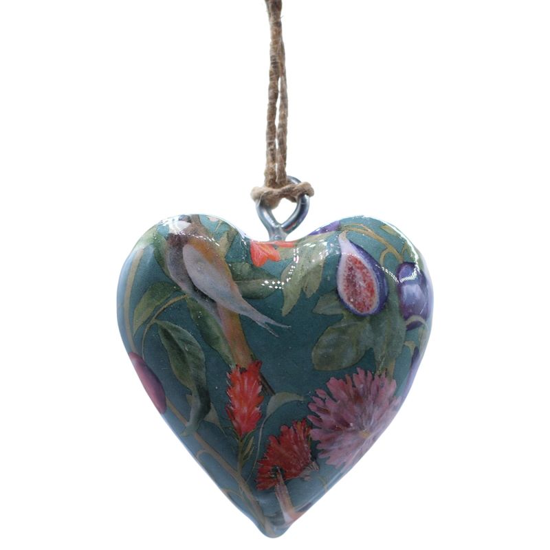 Grands cœurs en bois – Oiseaux & fleurs (50) – en bocal