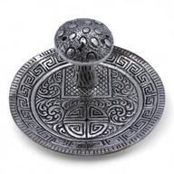 Porte-encens Champignon, effet argent
