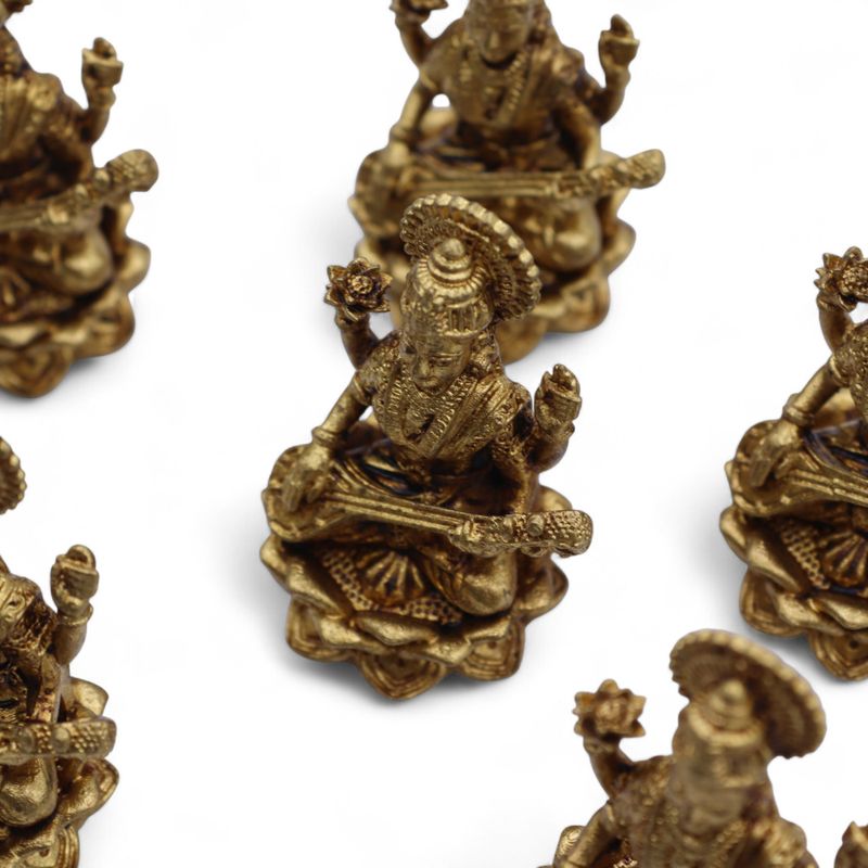 Miniature en laiton – Saraswati (22 g) – 34 mm
