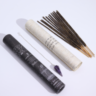 Tube Encens sortilège Ancient Witch  – Séduction – Pendule Améthyste