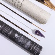 Tube Encens sortilège Ancient Witch  – Séduction – Pendule Améthyste