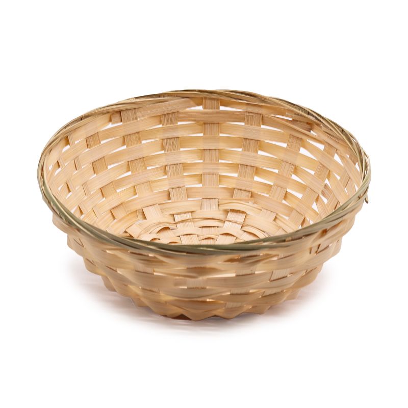Paniers ronds en bambou – 23x8 cm