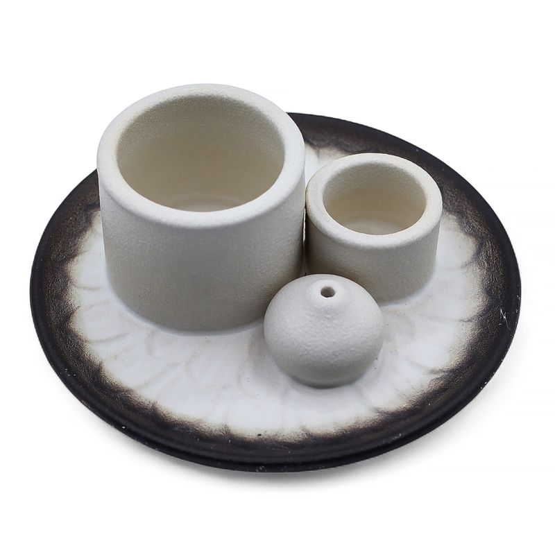 Support Palo Santo & Fumigation – Mandala Blanc & Gris