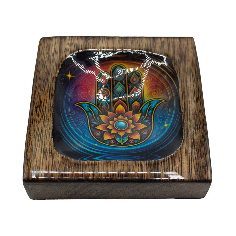 Set de Plateau Bois de Manguier Émaillé Moyen – Hamsa