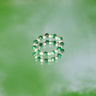 Ensemble de bagues Esprit de Nymphe – Esprit de la forêt – Aventurine, malachite et quartz rose