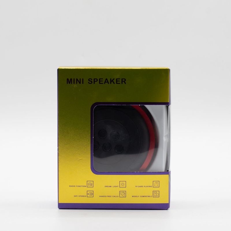 Mini Haut-parleur Mandela avec effet lumineux - Rouge