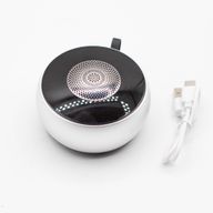 Mini Haut-parleur Mandela avec effet lumineux - Argent