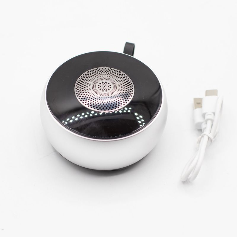 Mini Haut-parleur Mandela avec effet lumineux - Argent