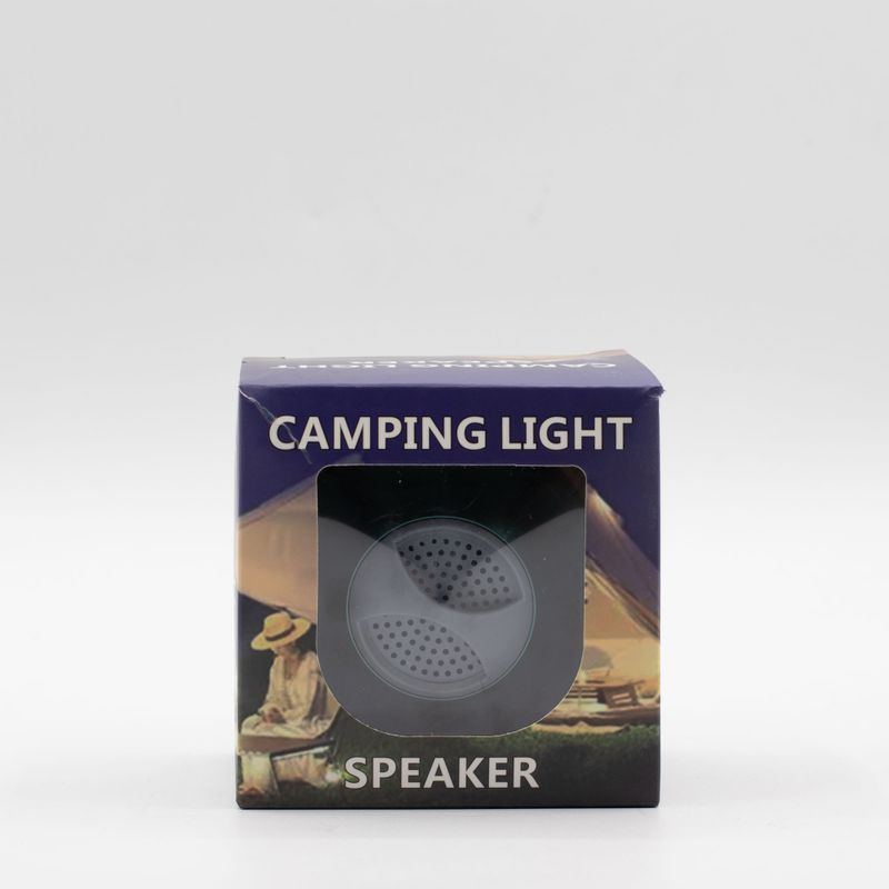 Lampe suspendue de camping et mini haut-parleur - Vert