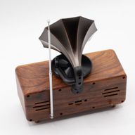 Mini Double Gramophone Rétro - Bluetooth - 5,4 watts x 2