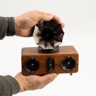 Mini Double Gramophone Rétro - Bluetooth - 5,4 watts x 2