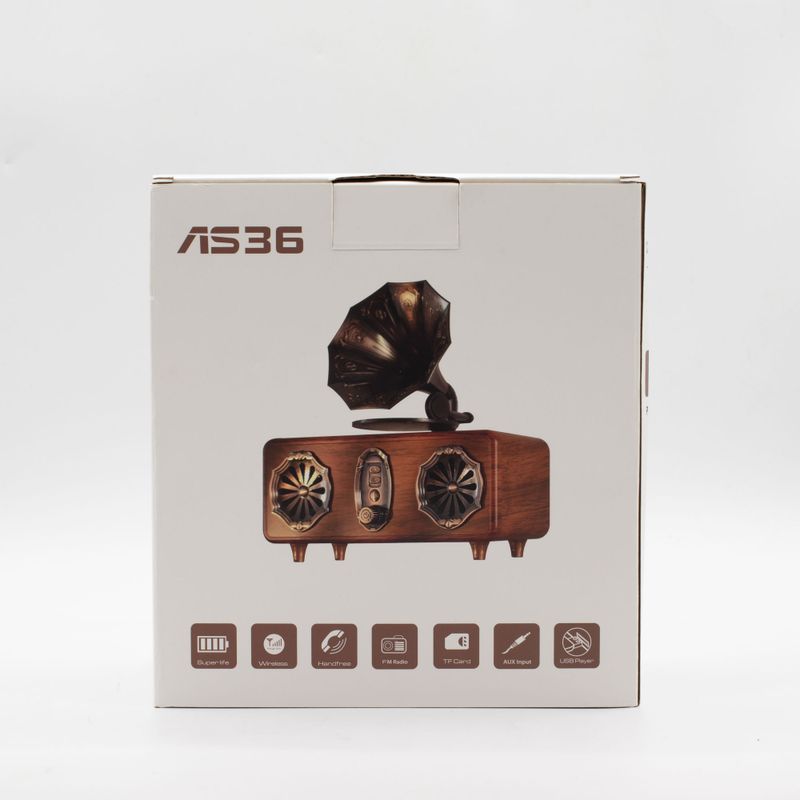 Mini Double Gramophone Rétro - Bluetooth - 5,4 watts x 2