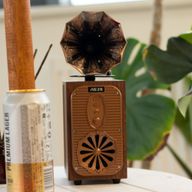 Gramophone Rétro Grand Modèle (Très Puissant) - Bluetooth - 8 watts