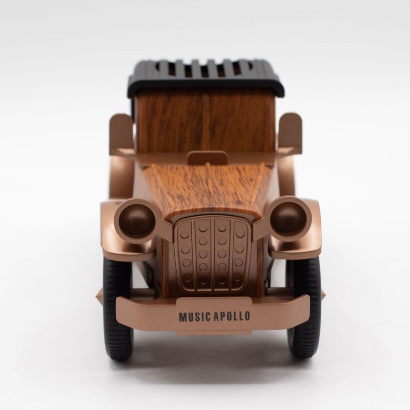 Haut-parleur Voiture Vintage Classique et support téléphone - Bluetooth - 5 watts