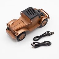 Haut-parleur Voiture Vintage Classique et support téléphone - Bluetooth - 5 watts