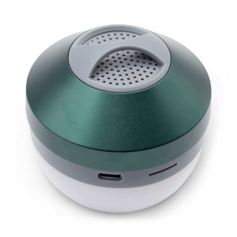 Lampe suspendue de camping et mini haut-parleur - Vert