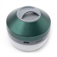 Lampe suspendue de camping et mini haut-parleur - Vert