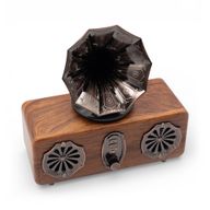 Mini Double Gramophone Rétro - Bluetooth - 5,4 watts x 2