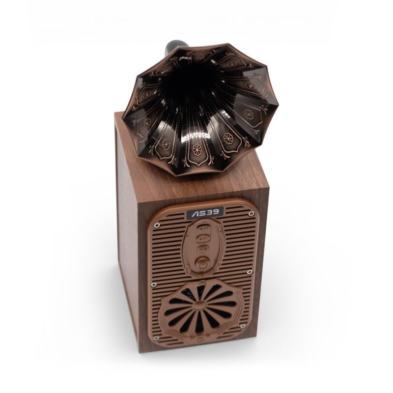 Gramophone Rétro Grand Modèle (Très Puissant) - Bluetooth - 8 watts