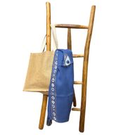 Nomad Sari  Paréo - Bleu Profond & Œil Porte-Bonheur Doré