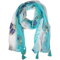Nomad Sari – Foulard d’été 180x50 cm – Poisson – Turquoise