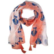 Nomad Sari – Foulard d’été 180x50 cm – Poisson – Corail