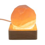 Socle LED USB Carré en Bois 6 cm – Blanc Froid/Chaud/Jour