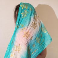 Nomad Sari – Foulard d’été 180x50 cm – Tortue – Turquoise