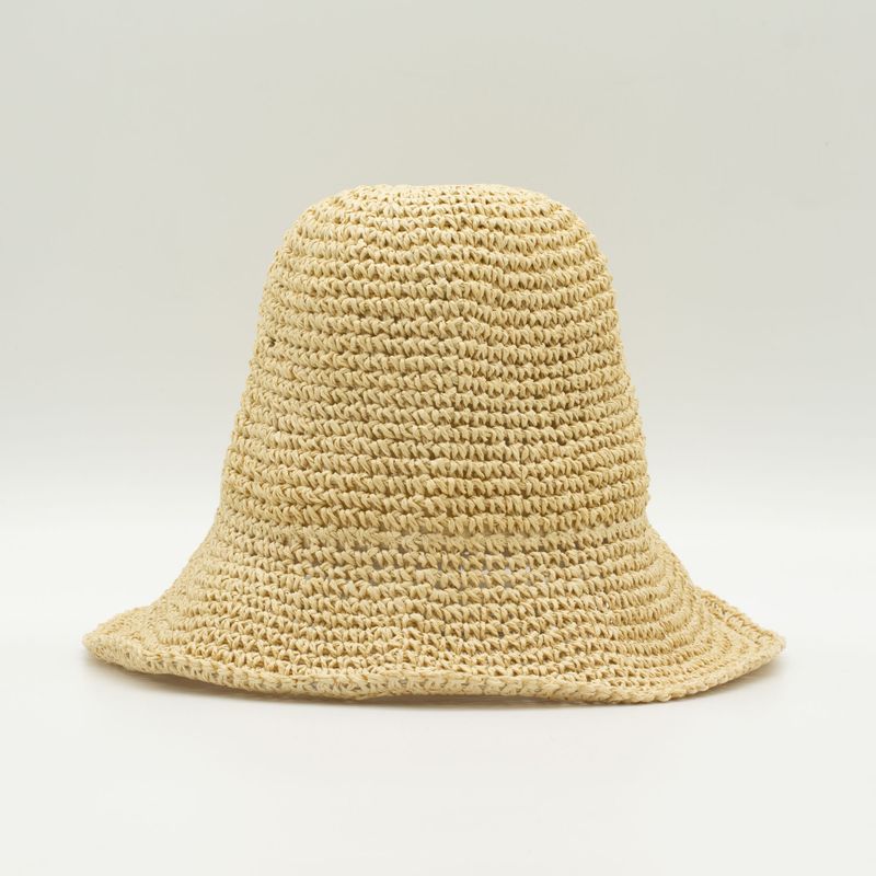 Nomad Sari Chapeau de soleil en paille souple - Beige naturel