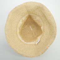 Nomad Sari Chapeau de soleil en paille souple - Beige naturel