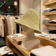Nomad Sari Chapeau de soleil en paille souple - Beige naturel
