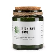 Bougie Greenman en cire de soja à mèche en bois - Rose de Minuit