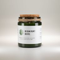Bougie Greenman en cire de soja à mèche en bois - Rose de Minuit