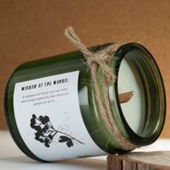 Bougie Greenman en cire de soja à mèche en bois- Zeste boisé
