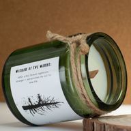 Bougie Greenman en cire de soja à mèche en bois - Cendre et fumée de bois