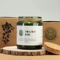 Bougie Greenman en cire de soja à mèche en bois - Vigne du crépuscule