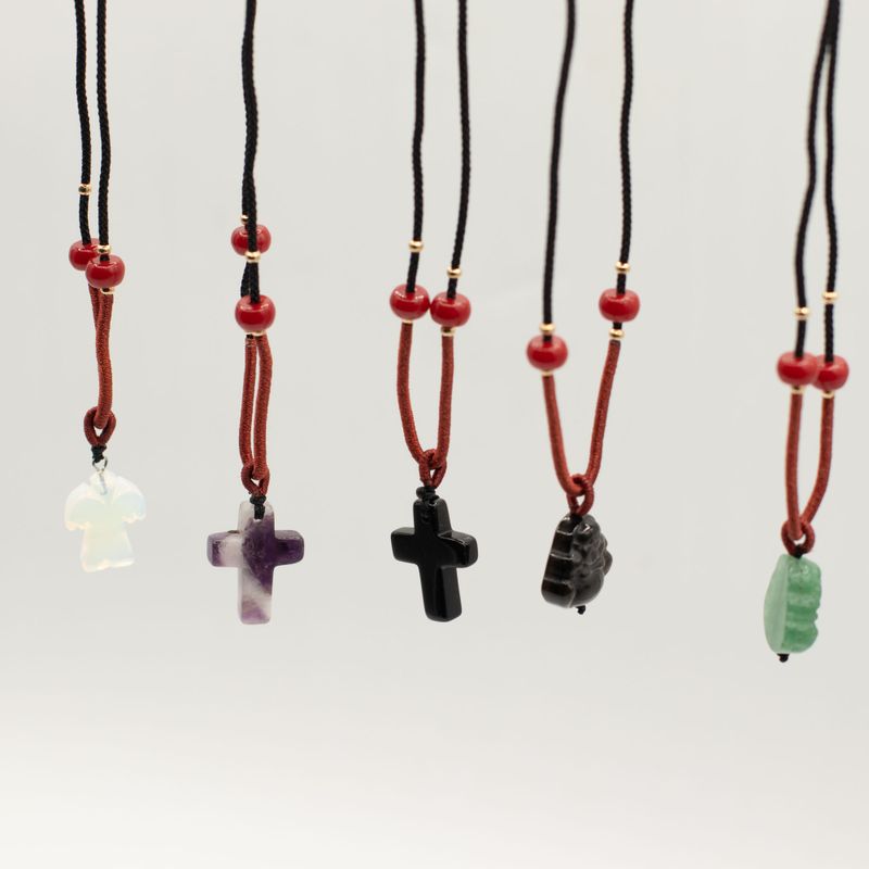 Collier Pendentif Gemmes Naturelles –  Spirituelle (assortiment)