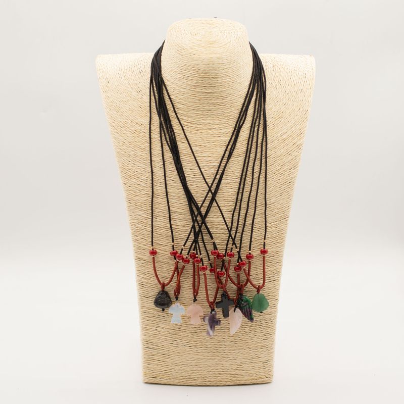 Collier Pendentif Gemmes Naturelles –  Spirituelle (assortiment)