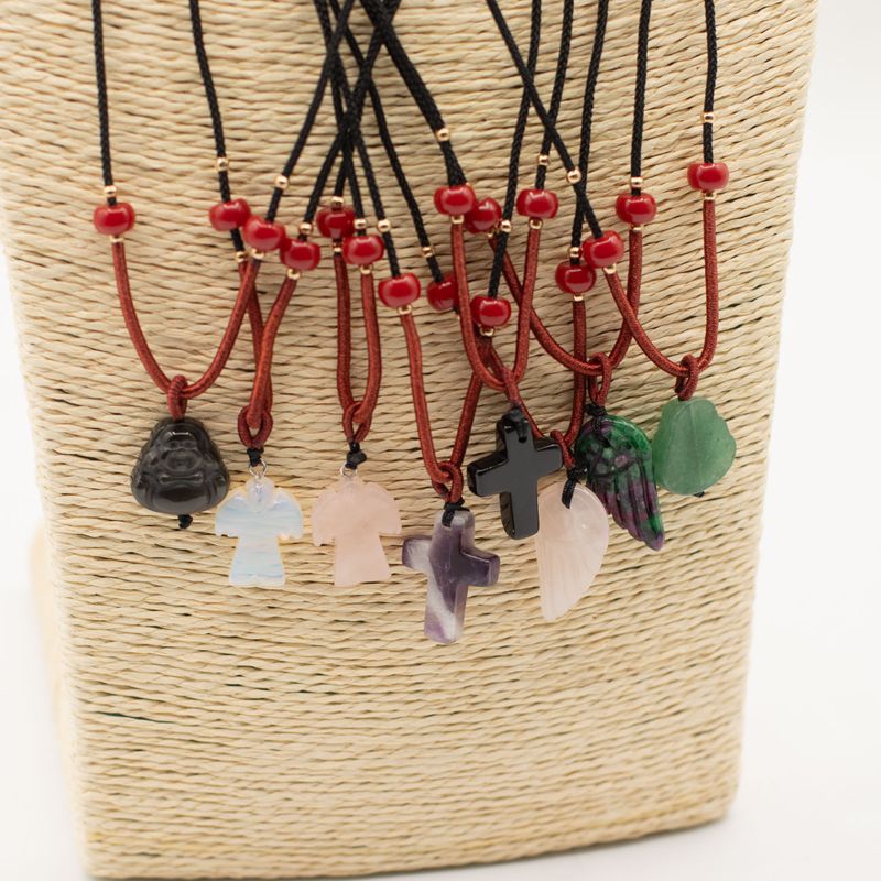Collier Pendentif Gemmes Naturelles –  Spirituelle (assortiment)