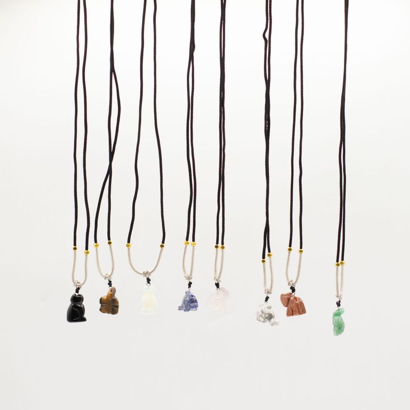 Pendentifs en pierres précieuses - Collection Animaux (assortis)