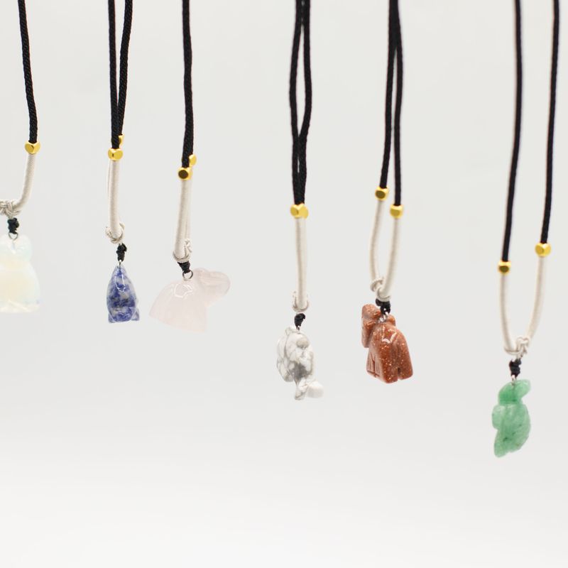Pendentifs en pierres précieuses - Collection Animaux (assortis)
