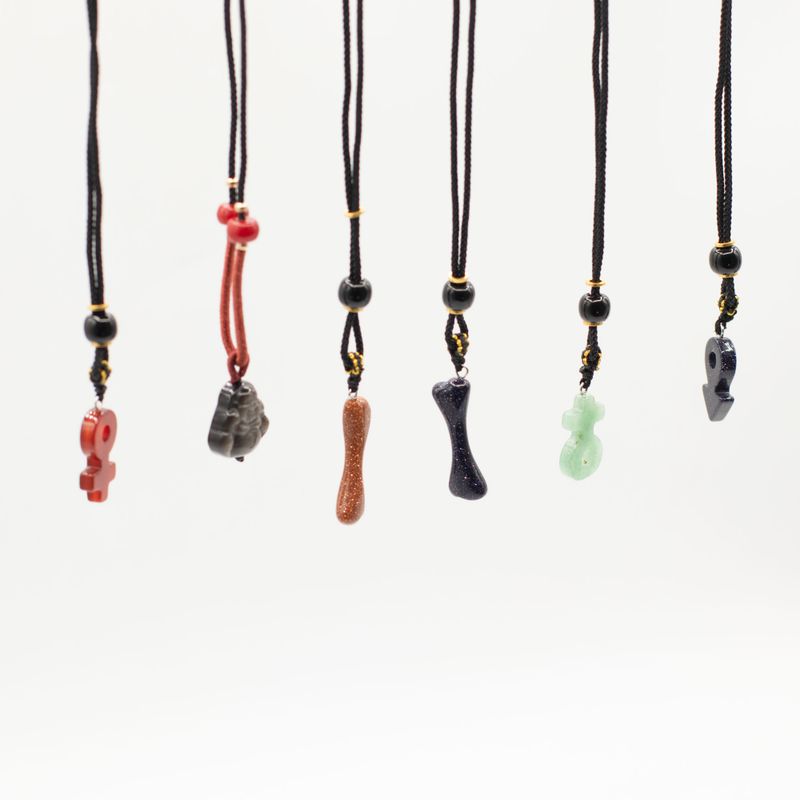 Pendentifs en gemmes - Collection emblématique (assortis)