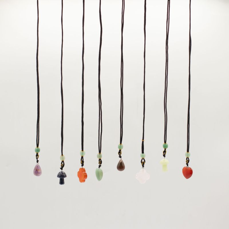 Pendentifs en pierres précieuses - Collection botanique (variés)