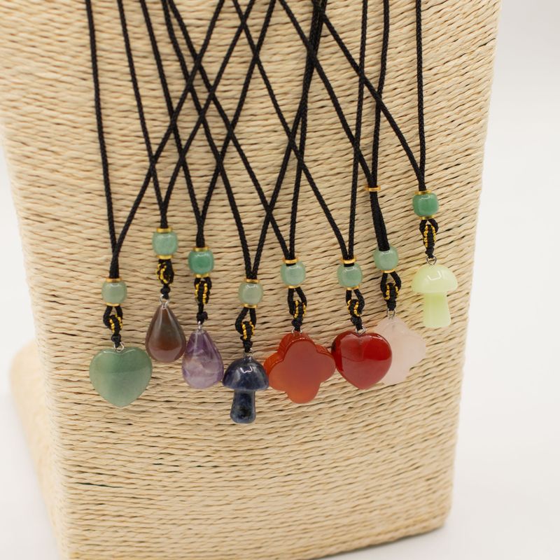 Pendentifs en pierres précieuses - Collection botanique (variés)
