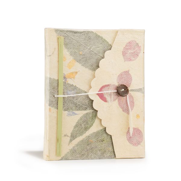 Carnet moyen papier Lokta Bougainvillier
