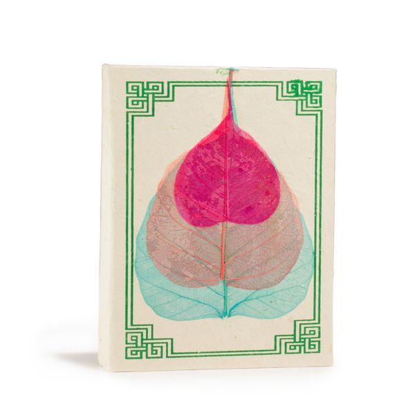 Carnet moyent papier Lokta feuille de Bodhi (assortiment)