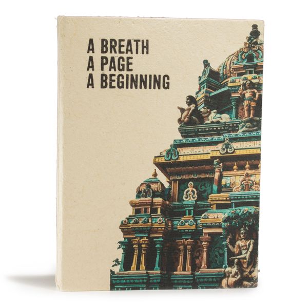 Grand carnet papier Lokta  « A Breath » - avec marque-page